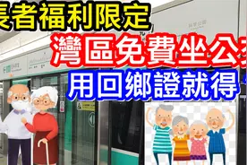 長者福利限定,灣區免費坐公交,深圳地鐵拎回鄉證免費入閘？视频封面