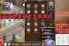 暗黑2魔电三合一圣骑士出装加点视频封面