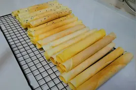 4个鸡蛋一碗面，做脆皮蛋卷，酥松可口蛋香浓郁，做法配方教给你视频封面