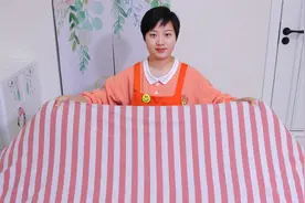 3分钟学会2种最省力的套被罩方法，一卷一摊快速套好，整齐又服帖