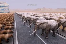 史诗战争模拟器：1000头大象对阵1000头棕熊，这次大象能赢吗？