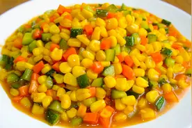 自从学会这盘玉米粒，孩子隔三差五要吃，成本不到5元，酸甜开胃