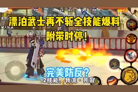 漂泊武士再不斩技能深度解析，防反可提前释放！普攻可打断技能。视频封面