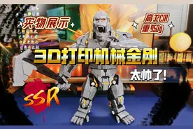 3D打印机械金刚模型，实物展示，真的太帅了！超大号可动手办！视频封面
