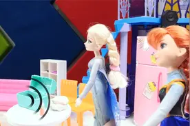 小女孩喜欢的迪士尼艾莎公主玩具玩偶，艾莎公主魔法角色互动游戏视频封面
