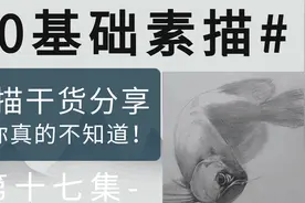 【素描教程】超写实画金龙鱼！看完这个视频我保证你也会了