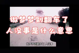 做梦梦到翻车了人没事是什么意思视频封面