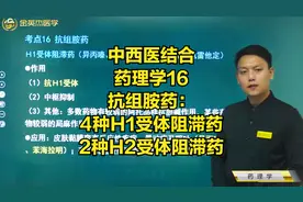 药理学16抗组胺药：4种H1受体阻滞药及2种H2受体阻滞药的作用应用