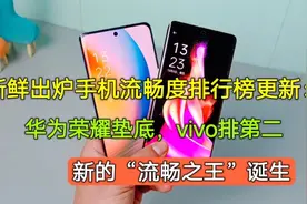 手机流畅度榜单更新：华为荣耀垫底，vivo第二，新的流畅之王诞生视频封面