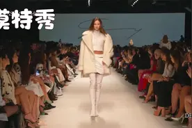 欧美国际超模时装秀-美丽性感的模特身穿白色的长筒靴，美丽动人视频封面