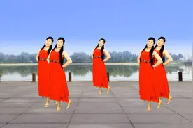 优美情歌32步广场舞《想你的时候问月亮》醉人忧伤旋律，好听好看