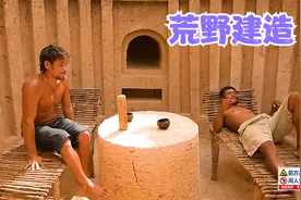 国外小哥荒野建地宫水房别墅，只用2把铲子挖掘，真人纪录片视频封面