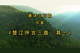 唐诗三百首《楚江怀古三首·其一》古诗朗读赏析流传千古怀古名诗视频封面