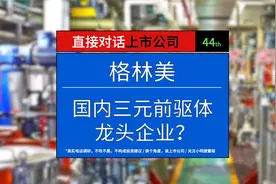 锂电池三元前驱体龙头格林美也是动力电池回收龙头？视频封面