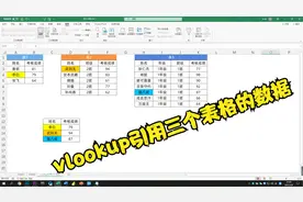 打破vlookup函数的限制，一次引用多个表格，快速提高工作效率视频封面