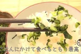 日本料理：【用萝卜叶做的简单酱菜】浇在米饭上最棒了！