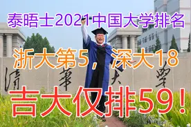 泰晤士2021中国大学排名：中科大第4，哈工大16，吉大跌出前50！视频封面