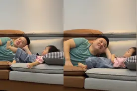 女儿的特别待遇！小棉袄用脚夹薯条喂爸爸，老爸一脸享受视频封面