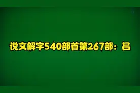 说文解字540部首第267部：吕视频封面