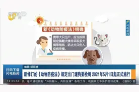 《动物防疫法》新规：出门遛狗要栓绳，于2021年5月1日起正式施行