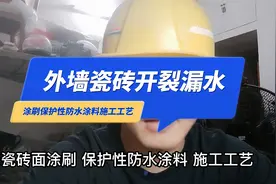 外墙瓷砖开裂漏水 涂刷保护性防水涂料施工工艺 自己动手节约几千视频封面