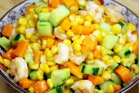 玉米炒虾仁，做法超级简单，小朋友最爱吃，收藏了