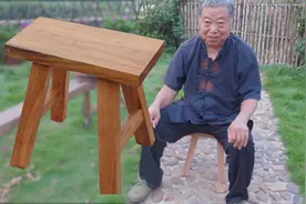 阿木爷爷凿制实用型榆木小方凳，结实耐用，家居必备视频封面