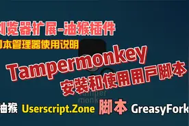 浏览器扩展油猴插件，脚本的安装与使用