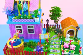 DIY迷你娃娃屋，养猪、种菜两不误的田园小院