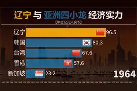 辽宁还能超过韩国吗？看辽宁与亚洲四小龙经济实力对比！30年河东