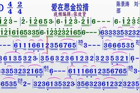 纯音乐《爱在思金拉措》的动态有声简谱视频封面