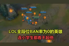 全段位BAN率为0的英雄，全球4大服没人敢用，小学生都看不起他视频封面