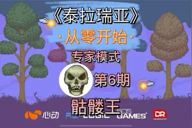 泰拉瑞亚，专家实况第6期，专家骷髅王 菱形轨道打法攻略。视频封面