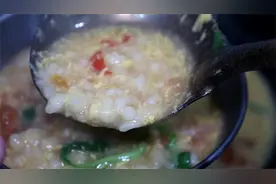 这样做的“疙瘩汤”粒粒分明不粘黏、做法靠谱、很实用的家常教学