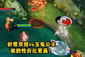 公孙离人气皮肤对比，祈雪灵祝vs玉兔公主，谁的性价比更高？视频封面