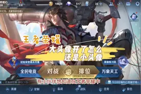 王者荣耀大头像开了怎么还是小头像视频封面
