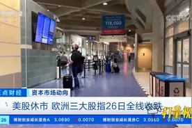 美股休市，欧洲三大股指26日全线收跌|正点财经视频封面