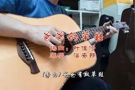 经典民谣《爸爸的草鞋》吉他弹唱：歌词唱出台湾老兵的浓浓思乡情视频封面