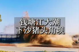 杭州下沙七格，是钱塘江最佳观潮点之一，潮水真壮观！视频封面