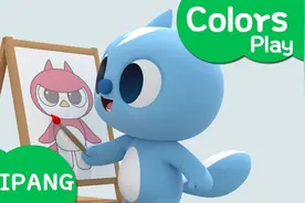 迷你特工队：露西和福特一起画画，谁能正确上好颜色呢？