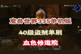 魔兽世界335单机版 40级盗贼单刷 血色修道院视频封面
