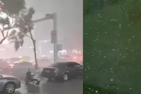 吉林白城12级大风和冰雹天气来袭:电闪雷鸣冰雹砸下 庄稼受灾倒伏视频封面