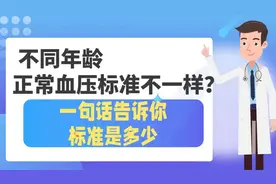 不同年龄，正常血压标准不一样？一句话告诉你标准是多少视频封面