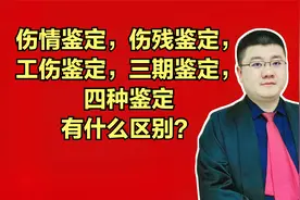 伤情鉴定，伤残鉴定，工伤鉴定，三期鉴定，四种鉴定有什么区别？视频封面