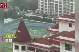 五熊孩子高层楼顶奔跑跳跃旋转上演“飞檐走壁”最小的两岁！视频封面