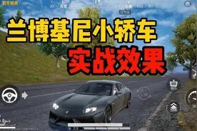 和平精英兰博基尼小轿车皮肤，音浪让人十分销魂，但外观是真的丑