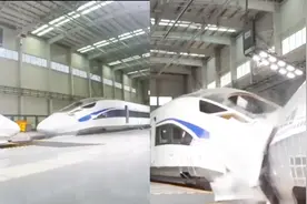 高速列车“头顶头”对撞司乘空间完整！实拍中车四方实车对撞试验视频封面