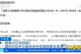 提案分红和回购！超600位中小股东向中远海控联合发声|天下财经视频封面