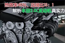 热效率40%、压缩比13：1，解析丰田2.0L发动机真实力视频封面