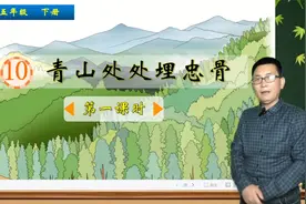 五年级下册语文《10.青山处处埋忠骨》第1课时，学课文，打好基础视频封面